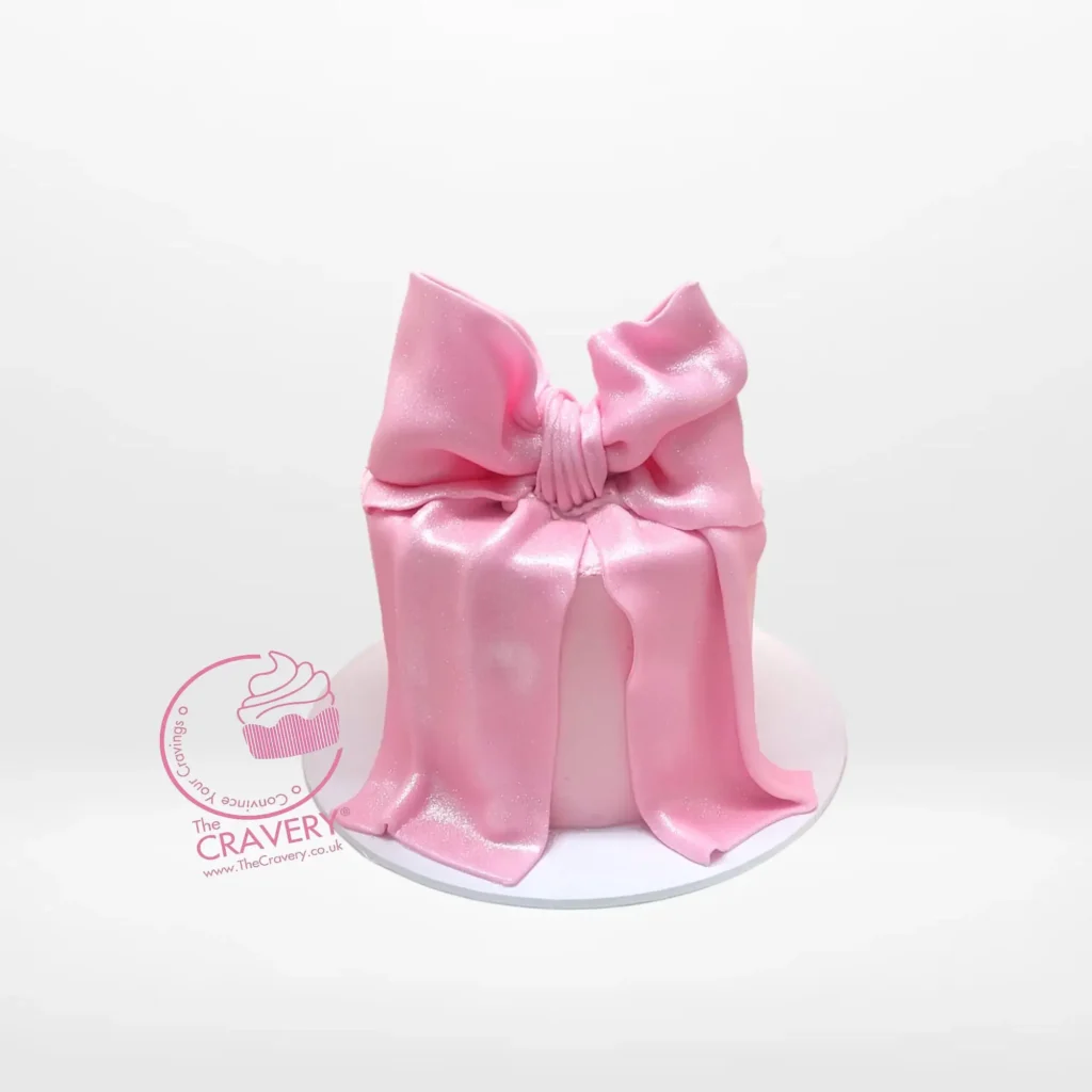 Birthday Cake with Bow, Cakes Delivered Birmingham