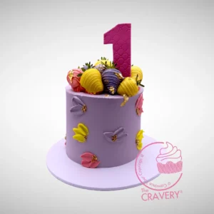 1rst Birthday Cake by The Cravery, handcrafted celebration cake from our Sutton Coldfield bakery.