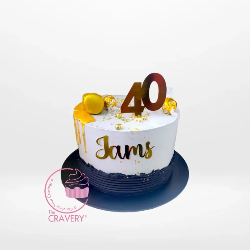 40 Th Birthday Cake, Cravery’s cake makers Birmingham 40 Th Birthday Cake from Cravery’s cake makers Birmingham