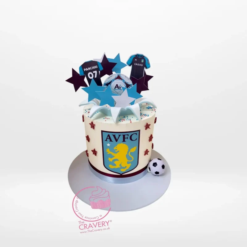 Aston Villa Cake, Cravery’s cake shop Birmingham Aston Villa Cake from Cravery’s cake shop Birmingham
