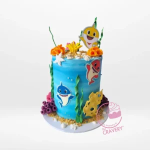Order a Babysharkcake from our Cake Artist Solihull for a fun-filled celebration. Babysharkcake from our Cake Artist Solihull – A sweet and playful aquatic-themed cake for your event.