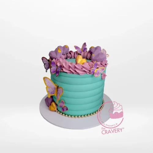Birthday Cake Tiffany from Cravery's birthday cakes Birmingham service – A luxurious, elegant treat for your special occasion.