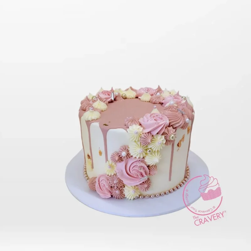 Birthday Rose Gold Cake, Cravery’s cake makers Solihull Birthday Rose Gold Cake from Cravery’s cake makers Solihull