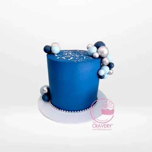 Blue Cake from Cravery's cake Walsall service – A stunning, vibrant cake for your special occasion.