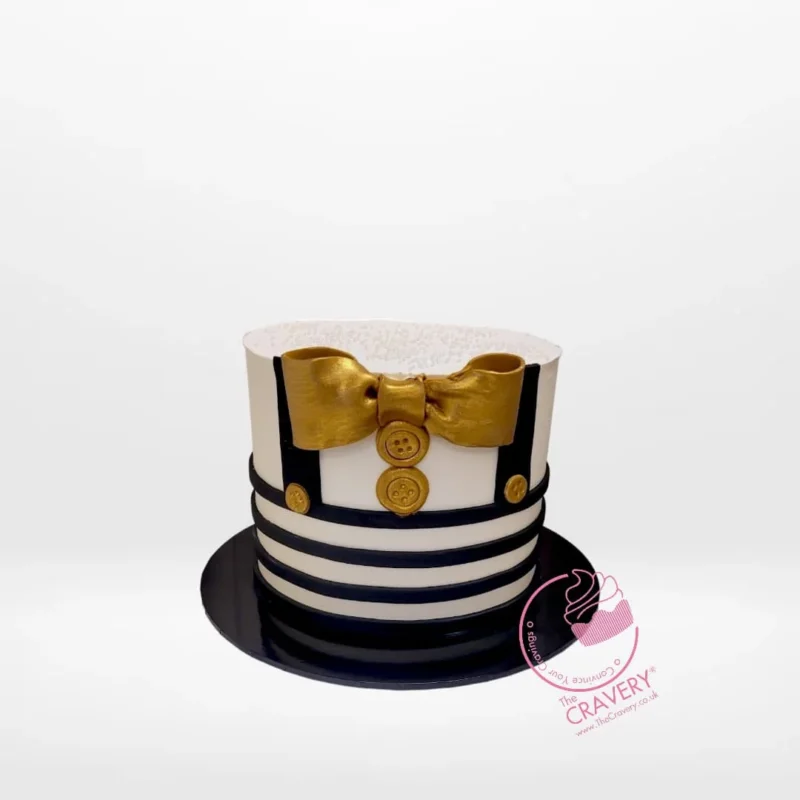 Bow Cake – Custom celebration cake for events in Birmingham. Bow Cake – A custom creation with an elegant fondant bow, perfect for special occasions, available at our cake shop Birmingham.
