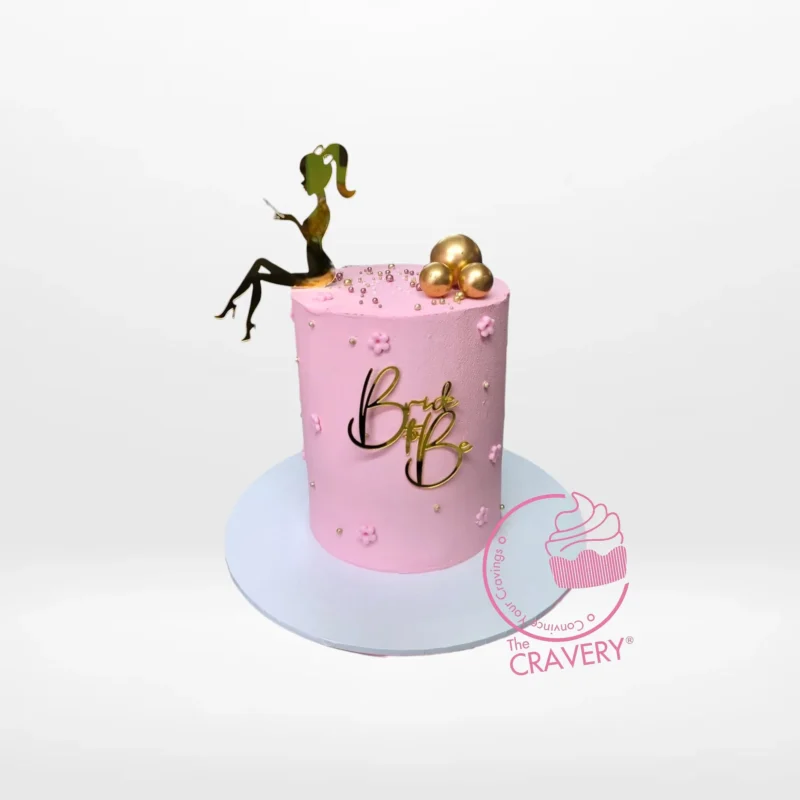 Bride to Be Cake, The Cravery Wedding Cakes Birmingham Bride to Be Cake by The Cravery, elegant pre-wedding cake handcrafted in Birmingham.
