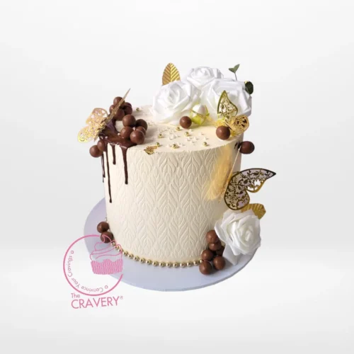 Butterfly Birthday Cake from Cravery's Cake Solihull – A whimsical, beautiful cake for your special event.