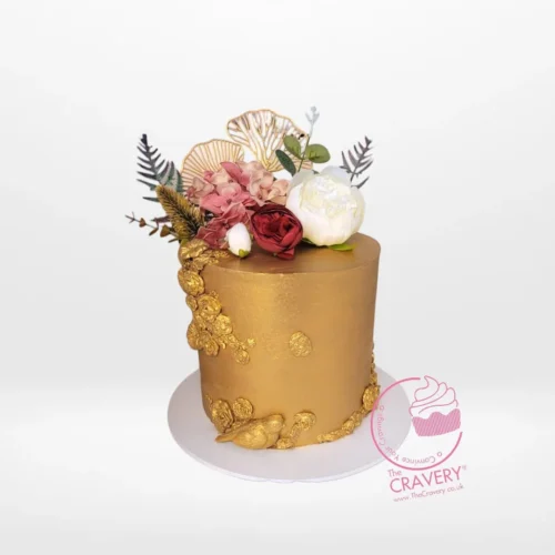 Cake for Golden Wedding Anniversary – Elegant and delicious cake for a 50th anniversary celebration in Birmingham.