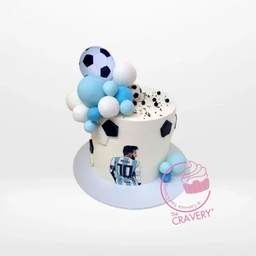 Cake Messi – A football-inspired cake for Messi fans, perfect for celebrations in Solihull.