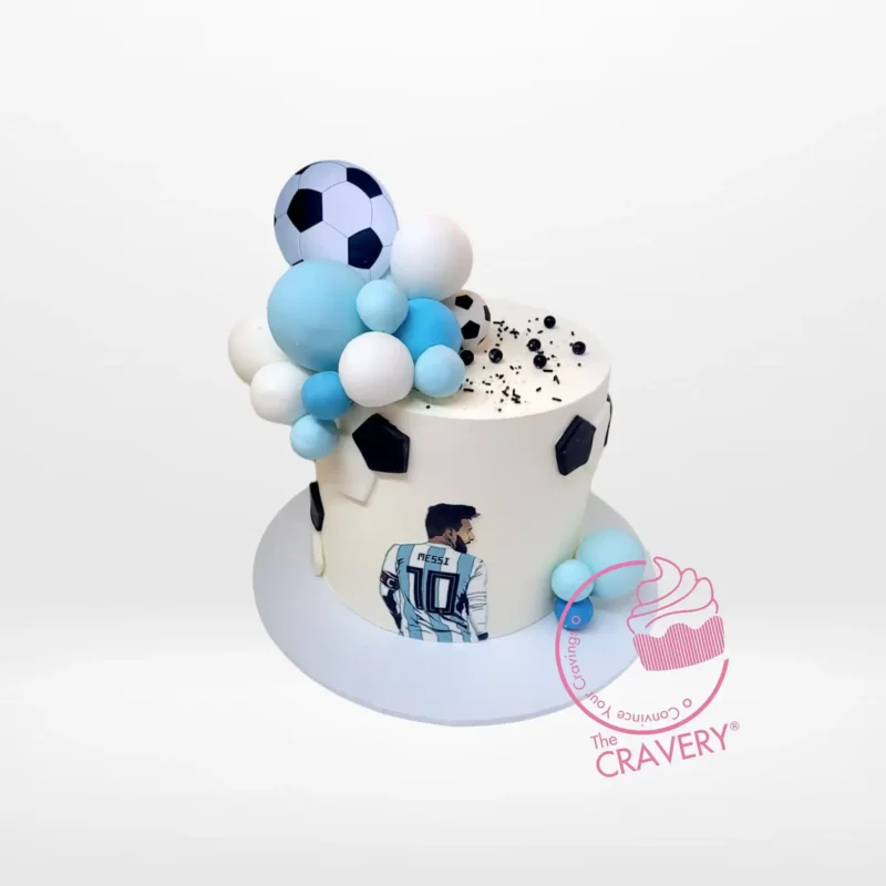 Cake Messi – A football-inspired cake for Messi fans, perfect for celebrations in Solihull.