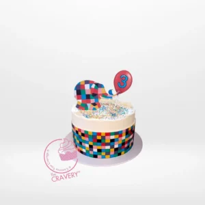 Cake with Elephant – A charming elephant-themed cake, perfect for celebrations in Birmingham.