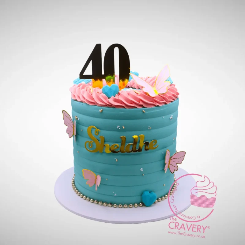 Order Cakes for Forty Birthday from Cravery's cake shop Solihull for a truly memorable 40th birthday celebration. Cakes for Forty Birthday – Celebrate a milestone birthday with bespoke cakes, delivered by Cravery's cake shop Solihull.