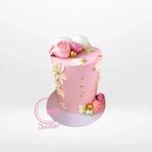 Bday Cake for Women, The Cravery Birthday Cakes Birmingham Bday Cake for Women by The Cravery, elegant floral birthday cake handcrafted in Birmingham.