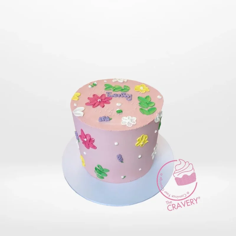 Order a Flower Birthday Cake from cake makers Birmingham to make your special day even more memorable. Flower Birthday Cake from cake makers Birmingham – A delightful dessert adorned with edible flowers.
