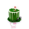 Football Pitch Cake with green buttercream grass handcrafted at The Cravery, cake shop on Witton Road.