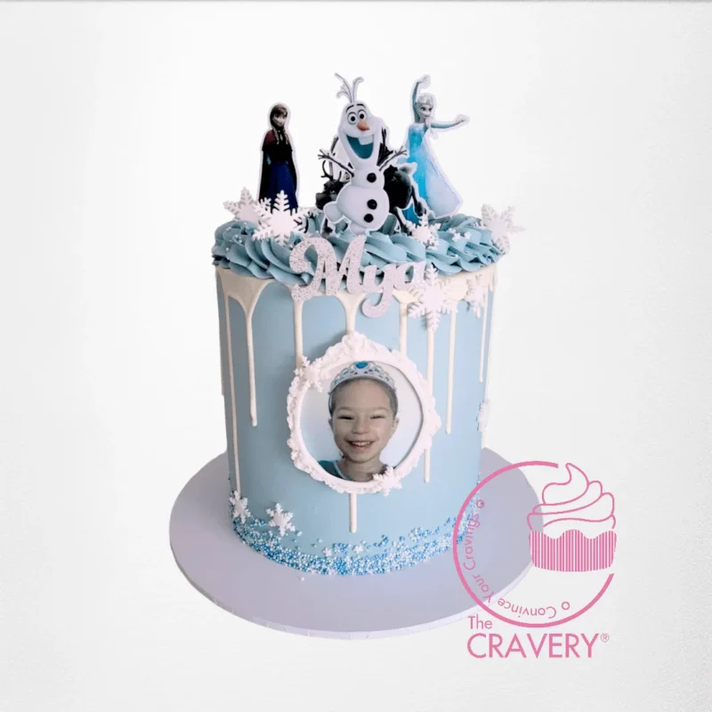 Frozen Frozen Cake, The Cravery Cake Shop Smethwick Frozen Frozen Cake by The Cravery, handcrafted Disney Frozen-themed cake from our cake shop in Smethwick.