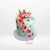 Garden Cake from Cravery's cake shop Birmingham city centre – A vibrant floral masterpiece.