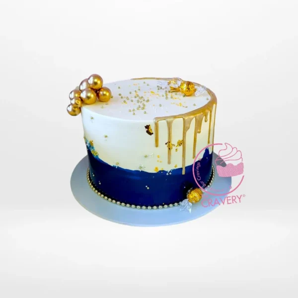 Gold Chocolate Drip Cake from cake shop birmingham city centre – A luxurious dessert for your special event.