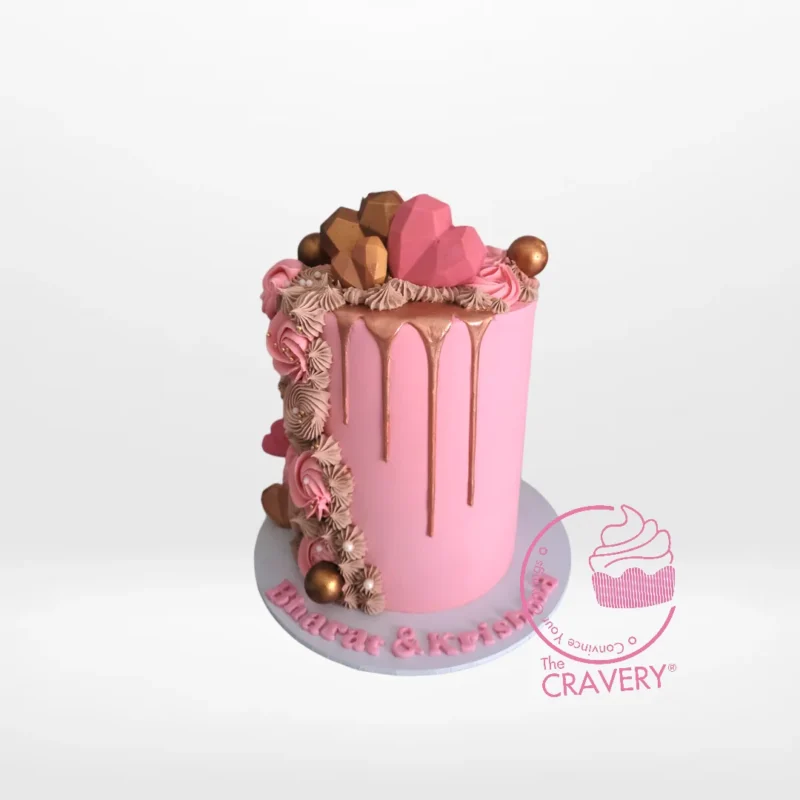 Happy Anniversary Cake | Cake Shop Walsall, The Cravery Elegant Happy Anniversary Cake with custom message, cake shop Walsall