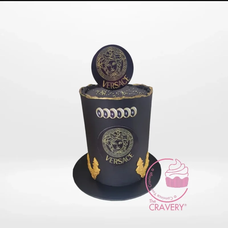 Happy Birthday Versace Cake, Cravery’s best bakery Birmingham Happy Birthday Versace Cake from Cravery’s best bakery Birmingham