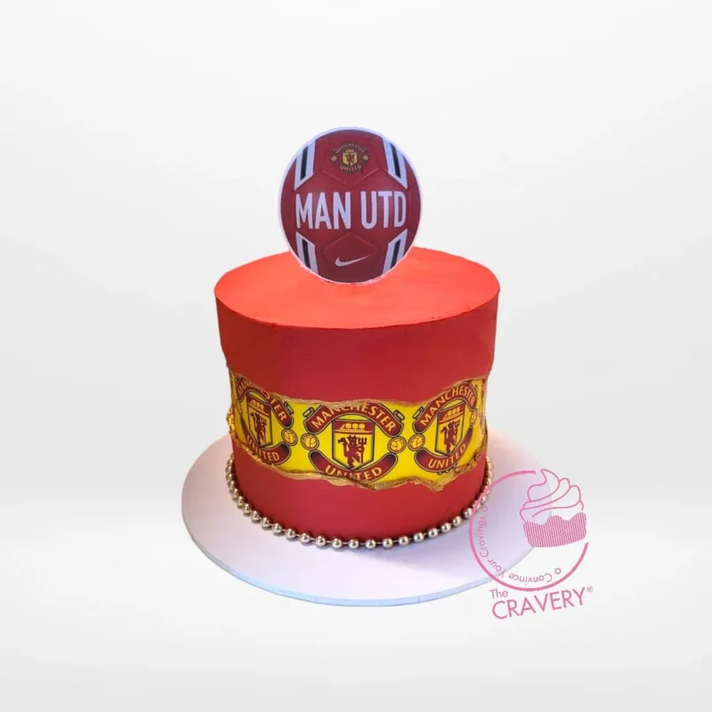 Manchester United Cake, Cravery’s best bakery Birmingham Manchester United Cake from Cravery’s best bakery Birmingham