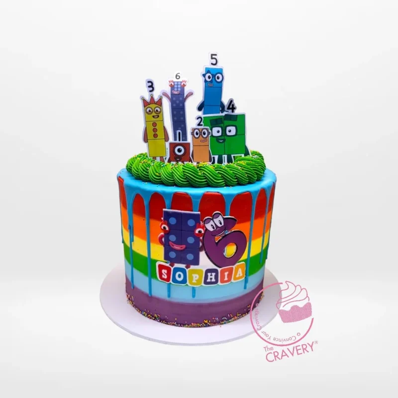 Number Blocks Cake – Educational and fun cake for celebrations in Birmingham. Number Blocks Cake – A fun and educational cake featuring number blocks, perfect for celebrations in Birmingham.
