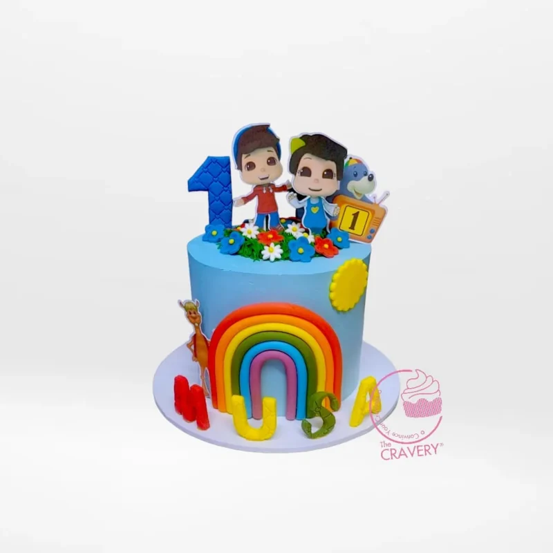 Omar and Hana Birthday Cake, Birthday Cake Delivery Birmingham Omar and Hana Birthday Cake with birthday cake delivery Birmingham
