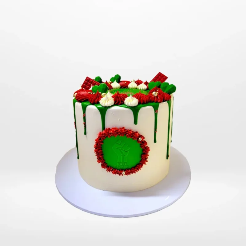 Palestine Cake by The Cravery, handcrafted cultural celebration cake made at our cake shop in Walsall.