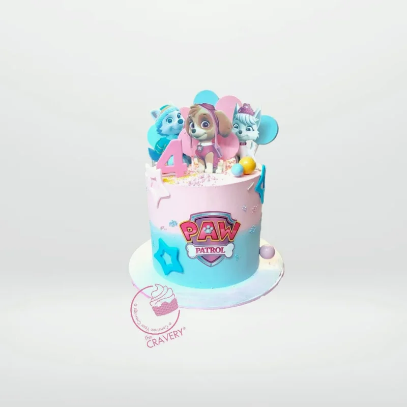 Paw Patrol Skye Cake – Paw Patrol-themed cake for celebrations in Solihull. Paw Patrol Skye Cake – Custom cake featuring Skye, available at our birthday cakes solihull service.