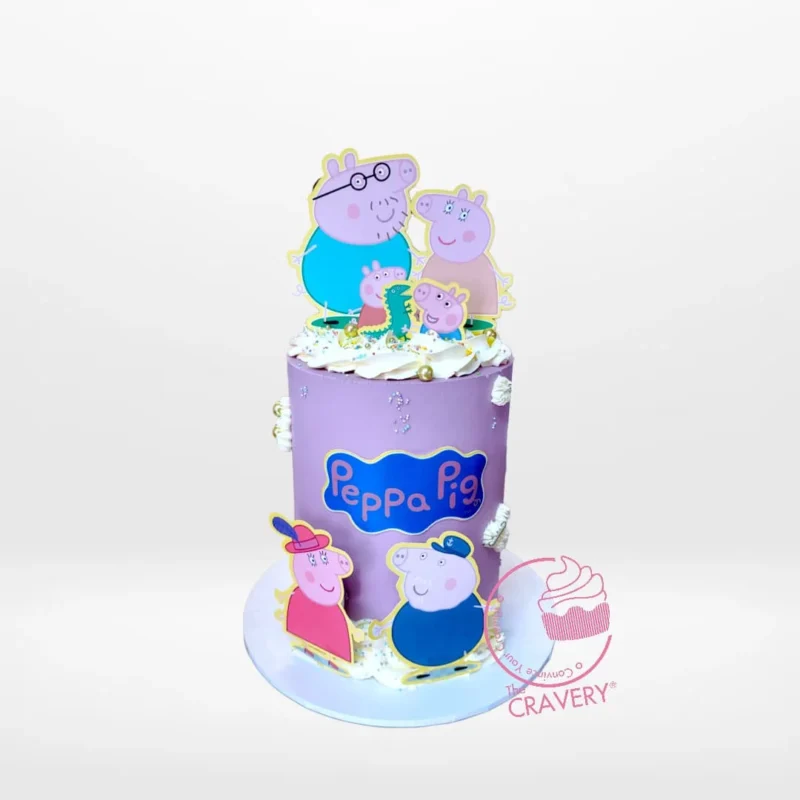 Order a Peppapig Cake Lavender from cake shop Walsall for a Peppa Pig-themed event that’s filled with joy! Peppapig Cake Lavender from cake shop Walsall – A whimsical and charming Peppa Pig creation for your celebration.