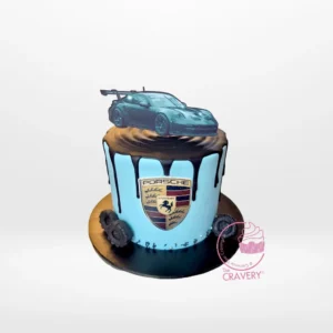 Porsche Cake from cake makers Solihull – A luxury car-themed cake for your celebration.