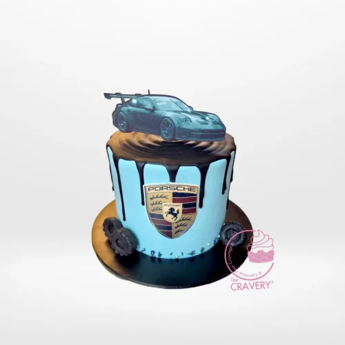 Porsche Cake from cake makers Solihull – A luxury car-themed cake for your celebration.