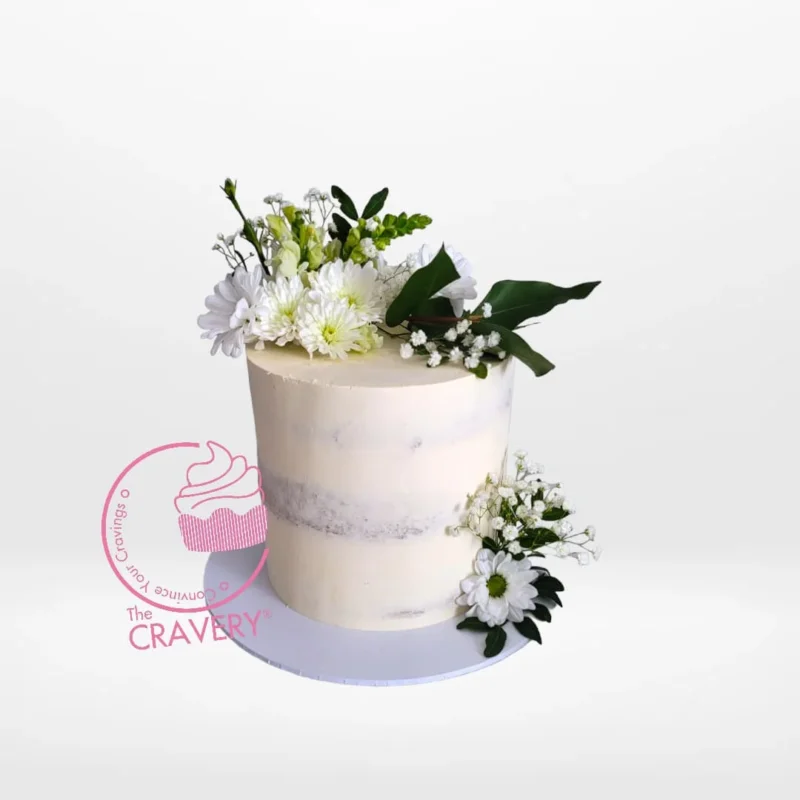 Order a Nude Wedding Cake from Cravery's wedding cakes Birmingham collections for a minimalist yet elegant wedding celebration. Nude Wedding Cake from Cravery's wedding cakes Birmingham collections – A minimalist design for your special day.