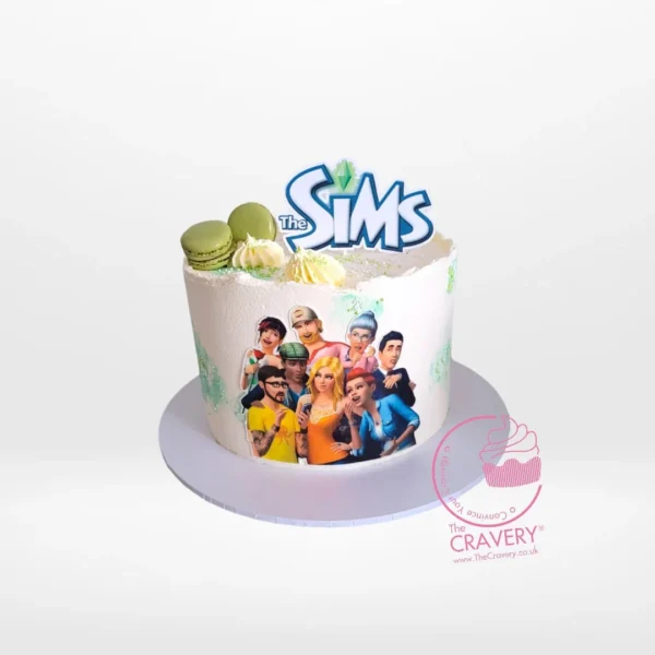 Sims 4 Birthday Cake by The Cravery, handcrafted gamer-themed cake available for birthday cakes in Sutton Coldfield.