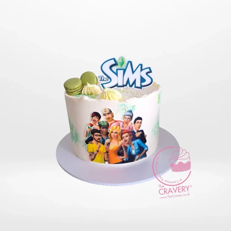 Sims 4 Birthday Cake by The Cravery, handcrafted gamer-themed cake available for birthday cakes in Sutton Coldfield.