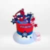 Spiderman Birthday Cake by The Cravery, handcrafted superhero cake from our cake shop in Kings Heath.