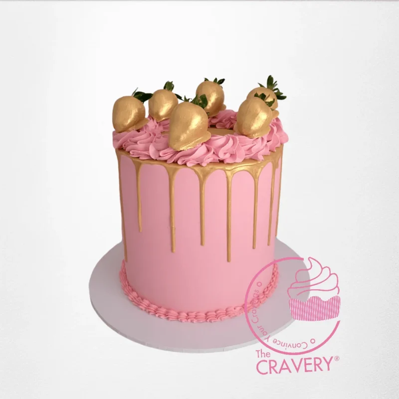 The Cravery's Strawberries Cake – A fruity, fresh cake from Cravery's cake makers Birmingham for all your celebrations. The Cravery's Strawberries Cake – A delightful cake made with fresh strawberries, available from Cravery's cake makers Birmingham.