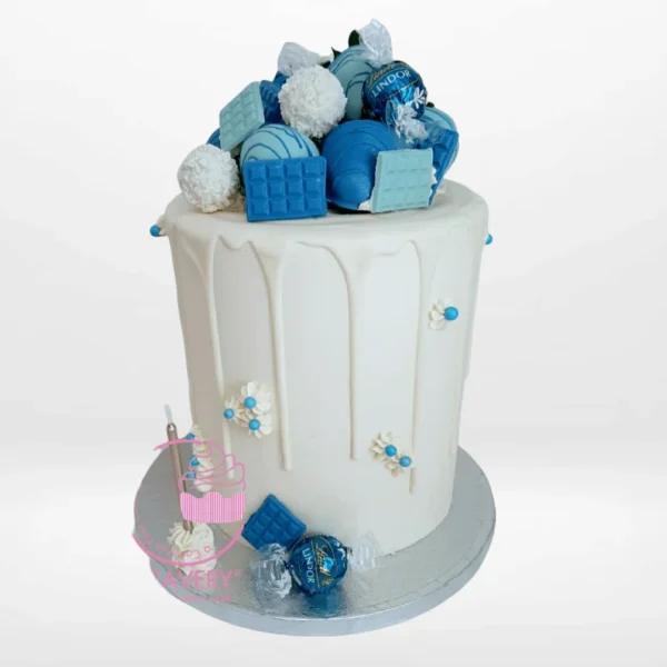 Fresh strawberry-topped cake with soft sponge and creamy buttercream handcrafted by The Cravery, birthday cakes in Birmingham UK.
