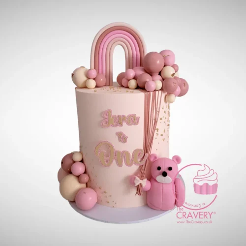 The Cravery's Teddy Bear on Cake – A charming teddy bear-inspired cake from Cravery's birthday cake Walsall service.