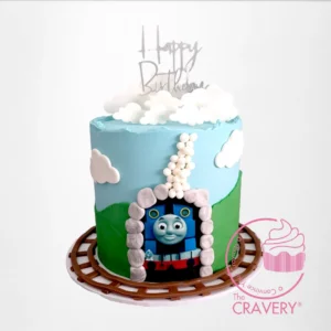Thomas the Train Cake from Cravery's Cake Shop Birmingham. A fun, themed cake for unforgettable birthday celebrations. Thomas the Train Cake from Cravery's Cake Shop Birmingham. A fun, themed birthday cake perfect for Thomas the Tank Engine fans.