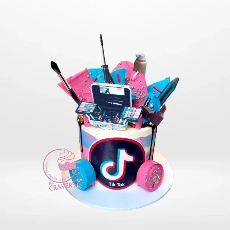 Order a Tik Tok Theme Cake from cake shop Birmingham and get it delivered with birthday cake delivery Birmingham. Tik Tok Theme Cake from cake shop Birmingham – A modern, trendy dessert with birthday cake delivery Birmingham.