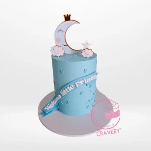 Twinkle Cake | Celebration Cakes Birmingham, The Cravery Twinkle Cake with chocolate moon, candy stars, and clouds, celebration cakes Birmingham
