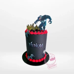 Order a Venom Cake from Carvery's cake shop Solihull for an exciting and delicious event. Venom Cake from Carvery's cake shop Solihull – A thrilling celebration with flavour and design.
