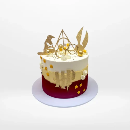Birthday Cake from Harry Potter. A magical cake with wizarding symbols, perfect for celebrations in Birmingham.