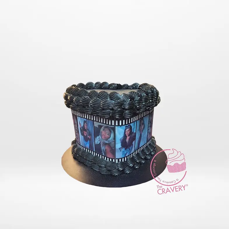 Birthday Cake with Pictures – Personalised cake for celebrations in Birmingham. Birthday Cake with Pictures – A personalised cake featuring edible images, perfect for special occasions in Birmingham.