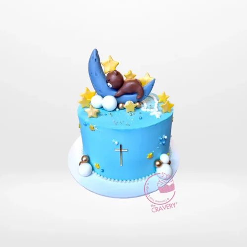 Christening Cake – An elegant cake with spiritual decorations, perfect for christenings in Birmingham.