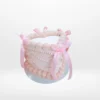 Heart Pink Cake – A romantic pink cake adorned with sugar pearls and fondant hearts, perfect for celebrations in Birmingham.