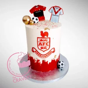 Airdrieonians Cake | Cake Makers in Sutton Coldfield Airdrieonians football-themed cake from The Cravery, Sutton Coldfield.