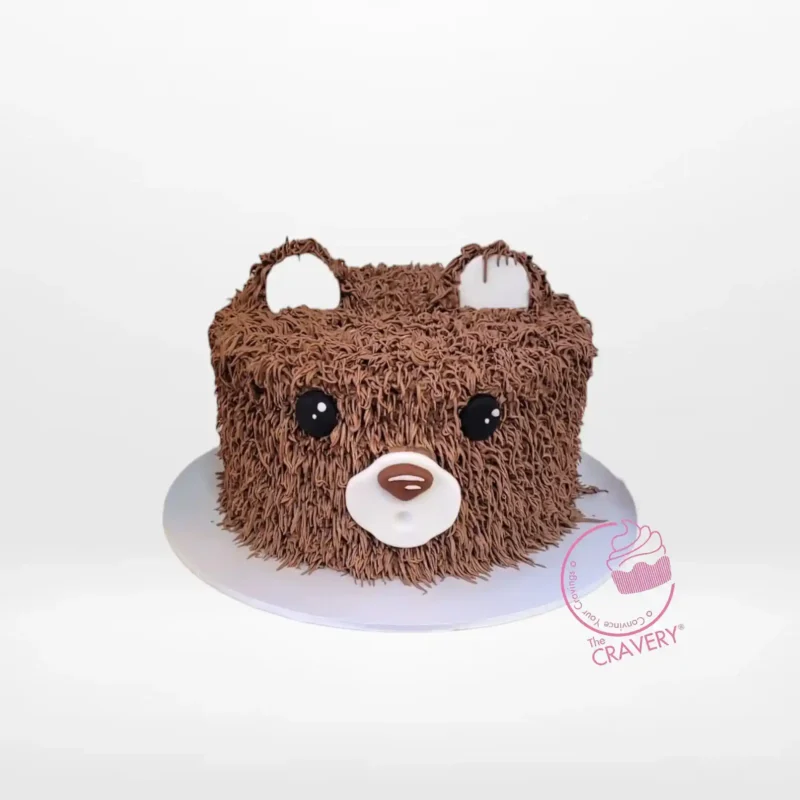 Bear Birthday Cake, The Cravery Cake Shop Aston Bear Birthday Cake by The Cravery, adorable handcrafted design available at our cake shop in Aston.