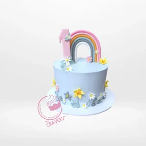 Cake Flowers Birthday – A beautiful cake adorned with delicate edible flowers, perfect for celebrations in Birmingham.